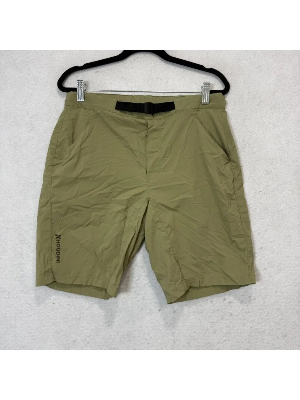 Houdini Shorts Mens Small Green Lightweight Quick Dry Hiking Stretch 10 Inch